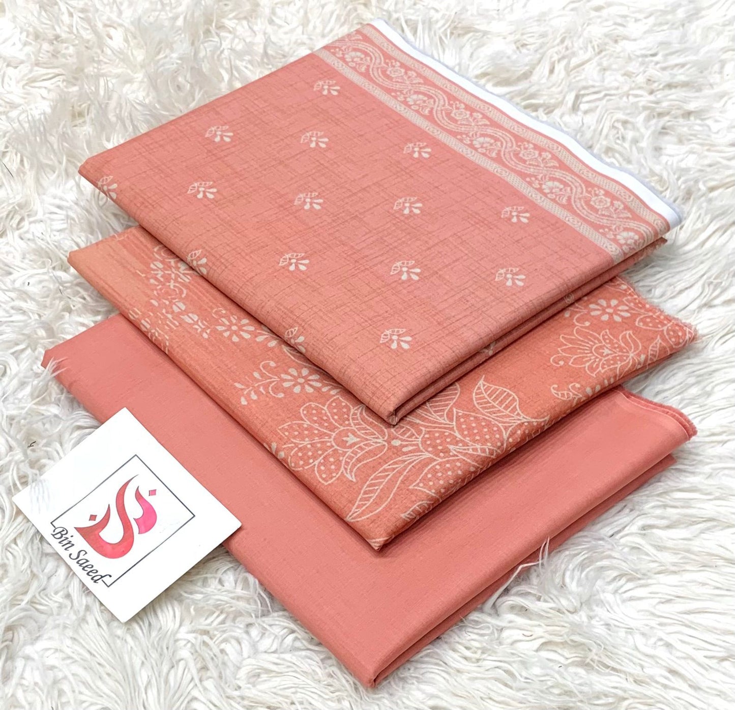 Bin saeed lawn orignal 3Pc