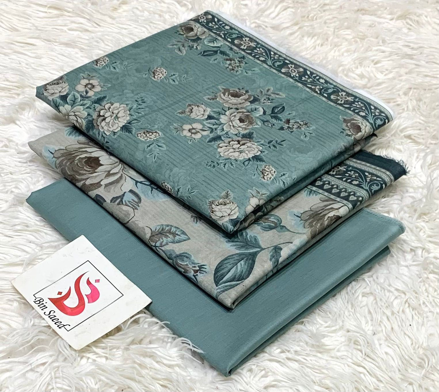 Bin saeed lawn orignal 3Pc - My Store
