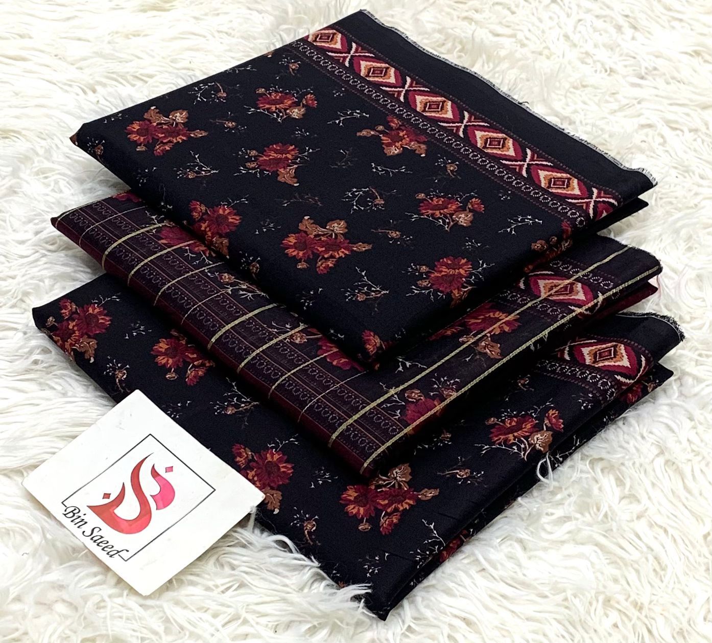 Bin saeed lawn orignal 3Pc