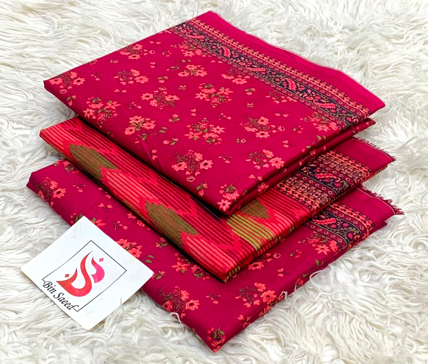 Bin saeed lawn orignal 3Pc - My Store