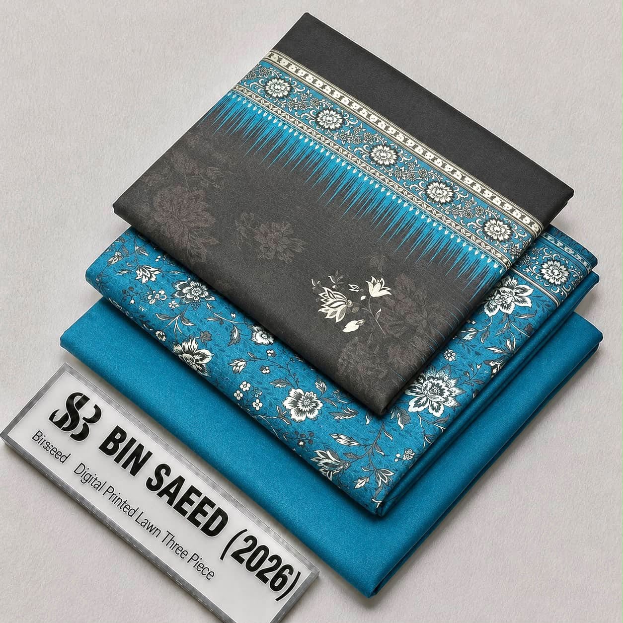 Bin Saeed Lawn Collection 2026 | Original 3 Piece Unstitched Stitched/Ready to wear