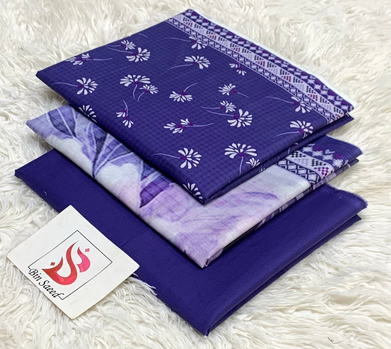 Bin saeed lawn orignal 3pec