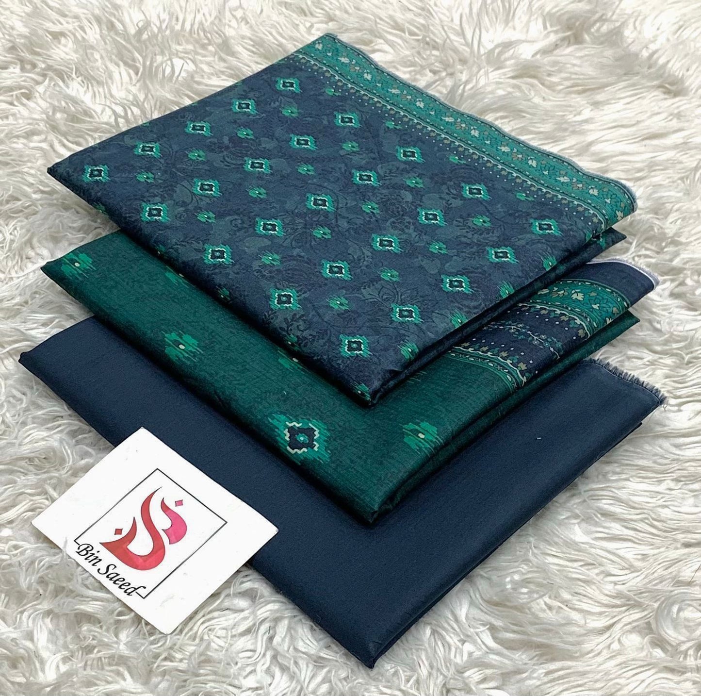 Bin saeed lawn orignal 3Pc