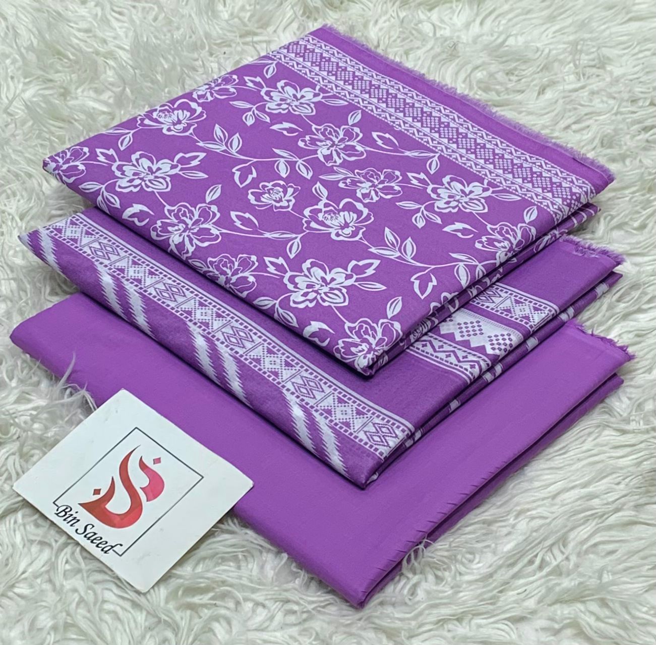 Bin saeed lawn orignal 3Pc