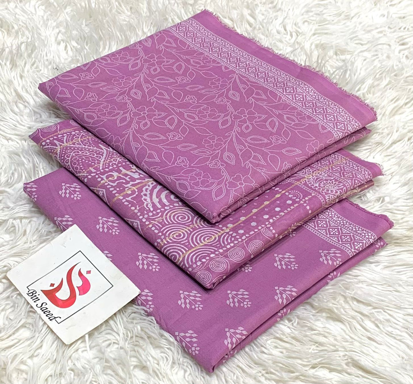 Bin saeed lawn orignal 3pec