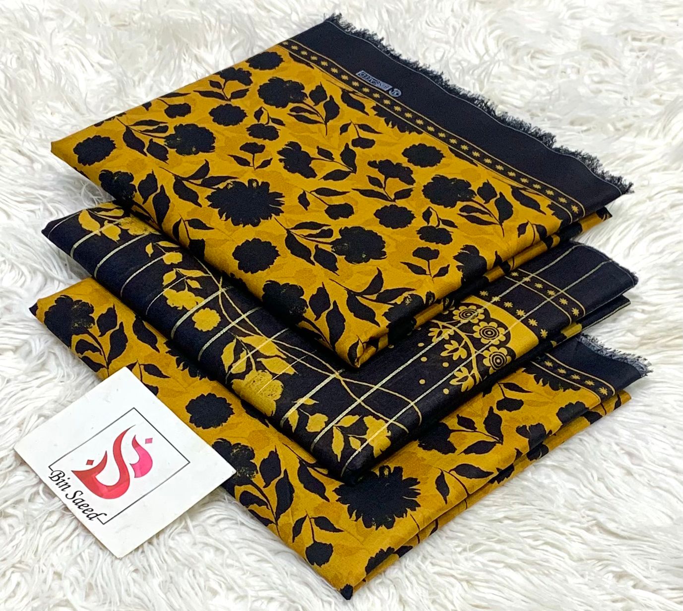 Bin saeed lawn orignal 3Pc