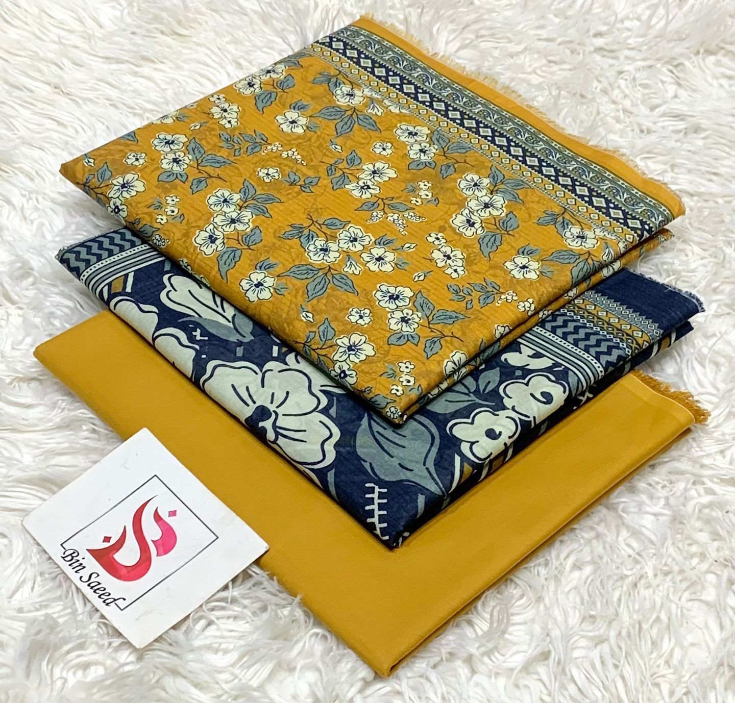 Bin saeed lawn orignal 3Pc