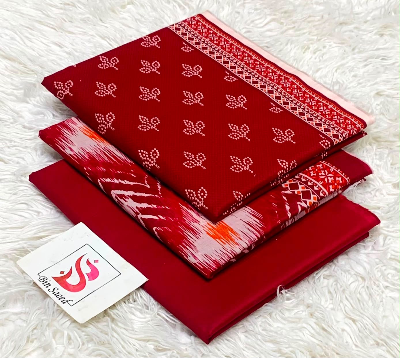 Bin saeed lawn orignal 3Pc - My Store