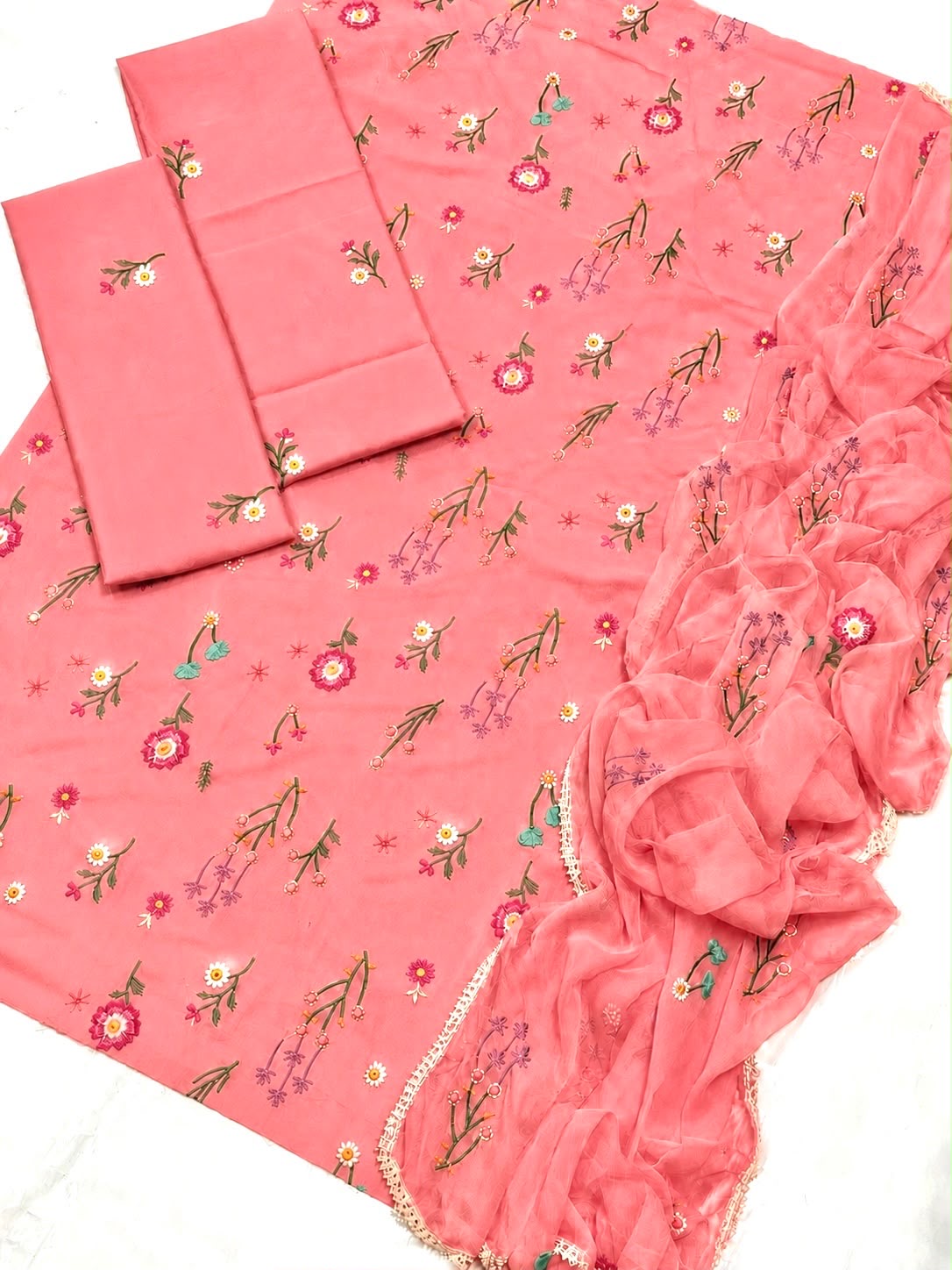 Batik Embroidered 3-Piece Lawn Suit | Summer Casual Collection