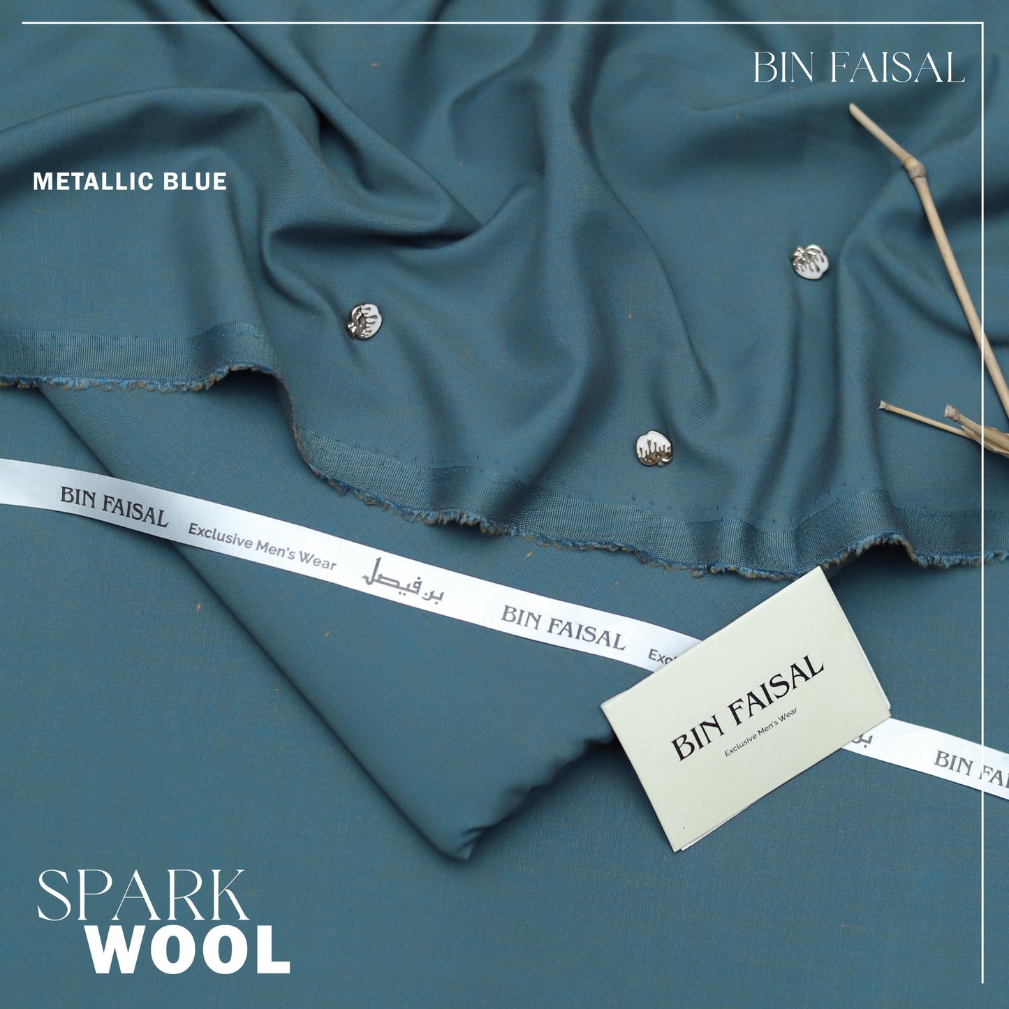 BIN FAISAL 100% Pure Super Luxury Spark Wool for men