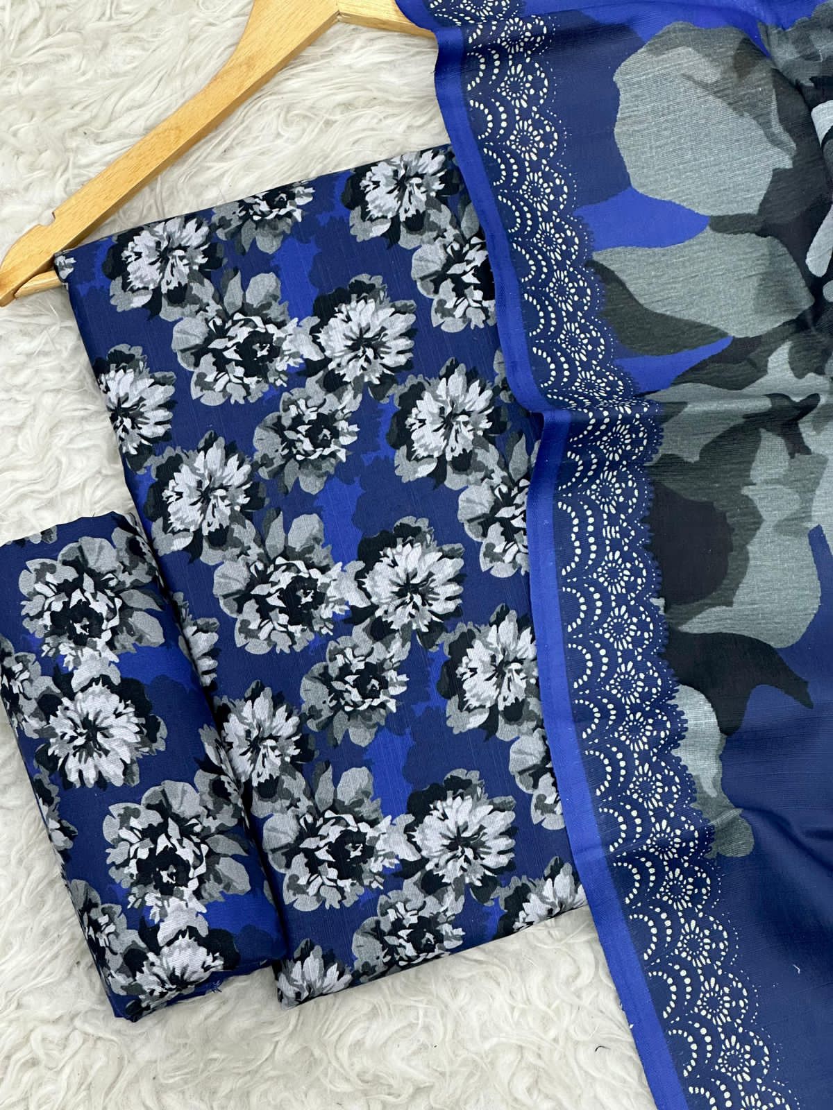 Unstitched Khaddar 3 Piece Digital Printed Dress ( Most trending Orignal Branded )