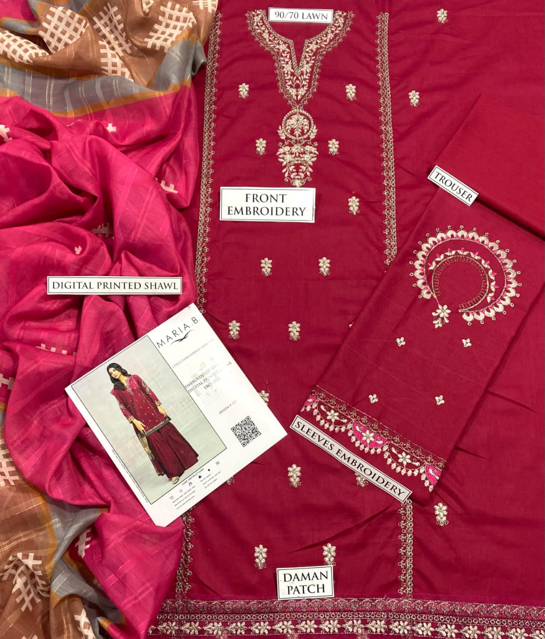 Maria B 3p Lawn Suit 2026