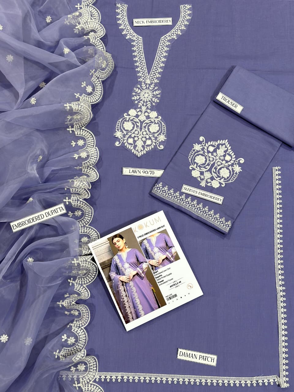 Kokum 3p Lawn Suit 2026