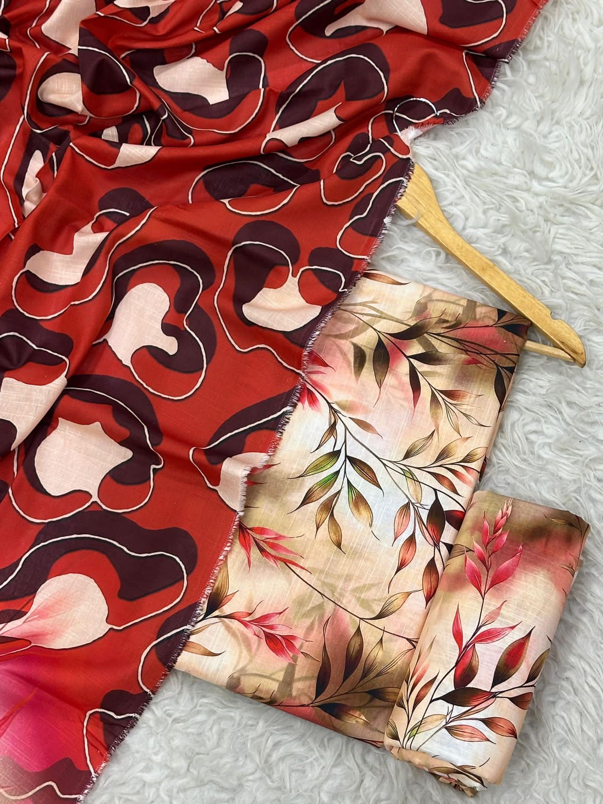 Unstitched Khaddar 3 Piece Digital Printed Dress ( Most trending Orignal Branded )