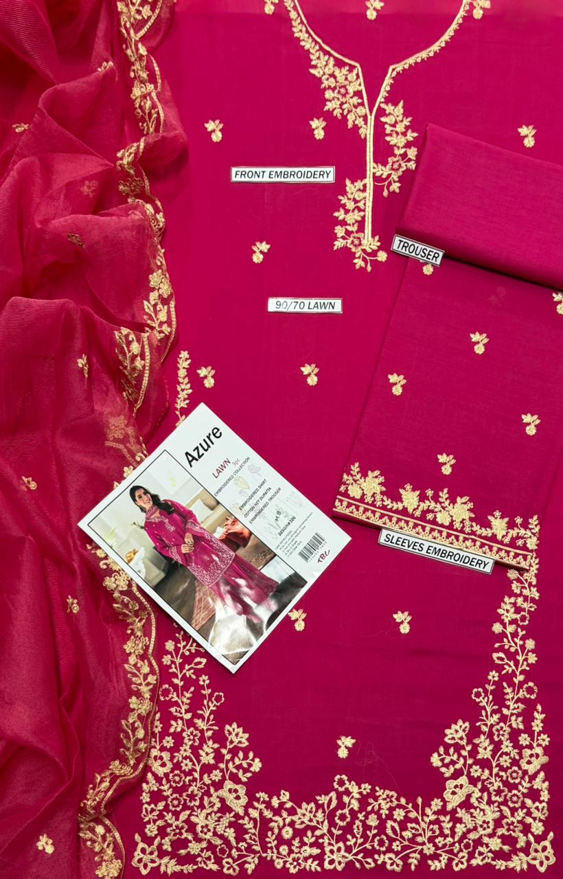 Azure 3p Lawn Suit 2026
