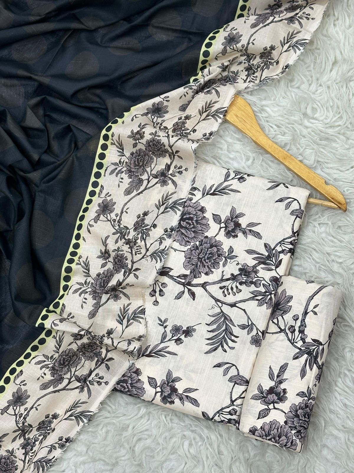 Unstitched Khaddar 3 Piece Digital Printed Dress ( Most trending Orignal Branded )