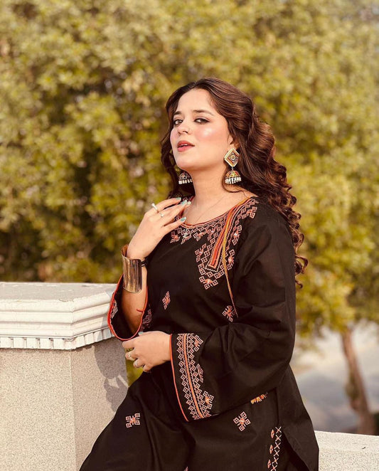 Winter 2p embroidered shirt and trouser