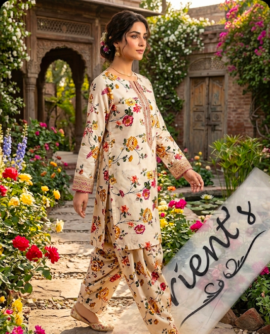 Orient Allover Printed Lawn 2-Piece Suit (Orignal)
