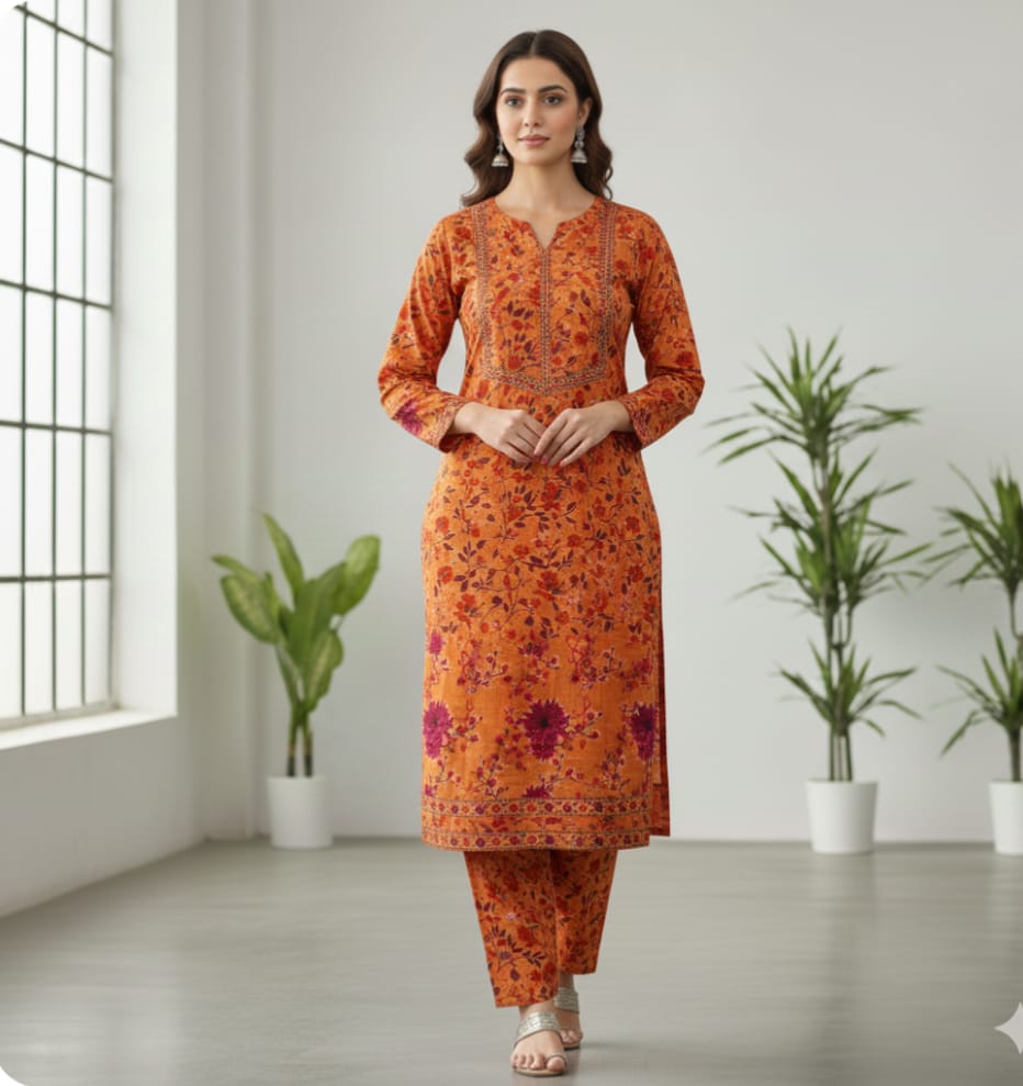 Luxury Branded Khaddar 2-Piece | Premium Winter Fabric