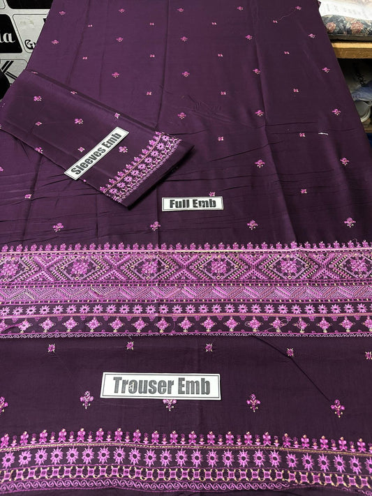 Batik Brand Dhanak 2p with thread work