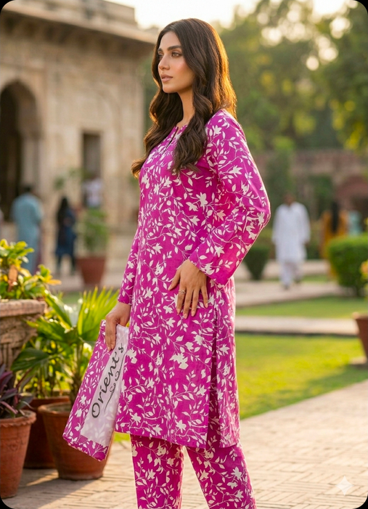Orient Allover Printed Lawn 2-Piece Suit (Orignal)