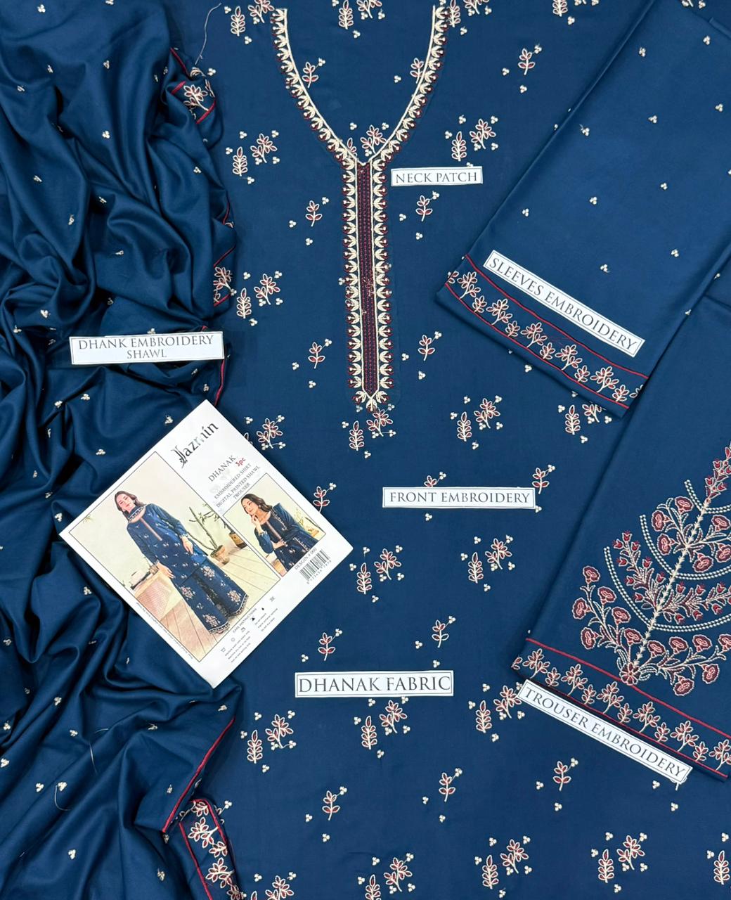 Coco brand Dhanak 3p with wool shawl