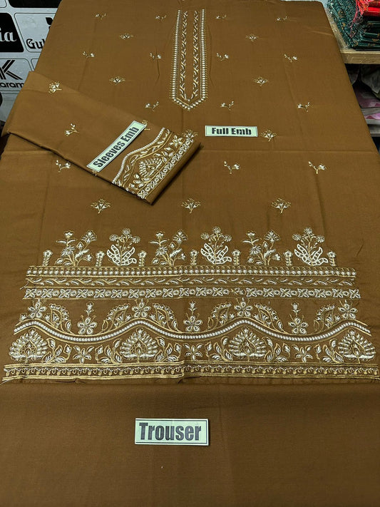 Batik brand Dhanak 2p with heavy thread work