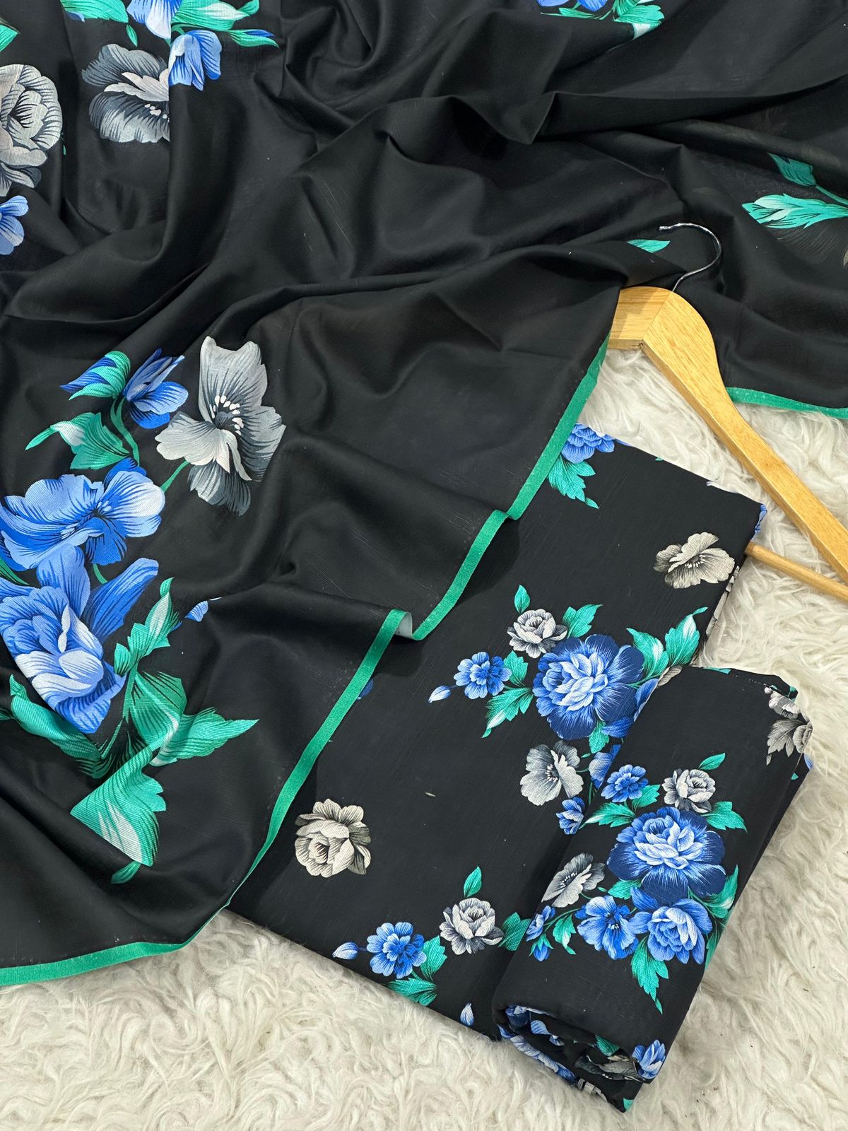 Unstitched Khaddar 3 Piece Digital Printed Dress ( Most trending Orignal Branded )