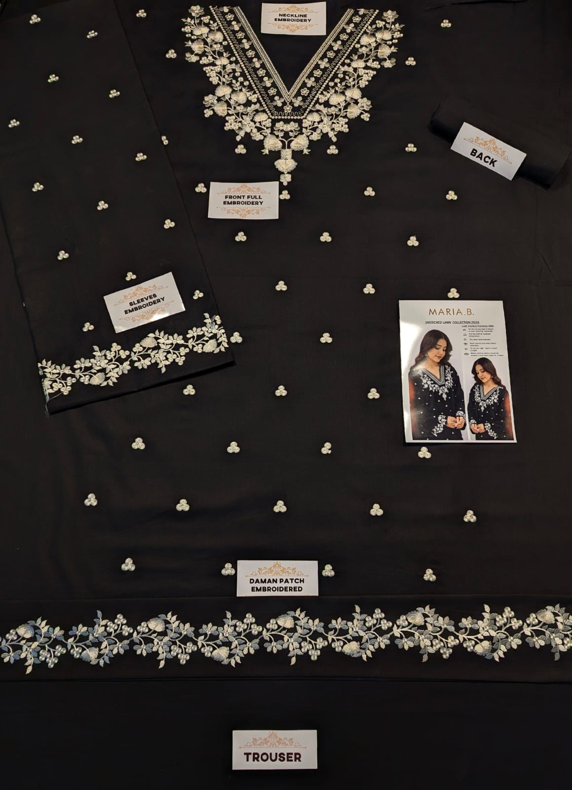 Premium Embroidered Lawn 2PC Collection | Maria b