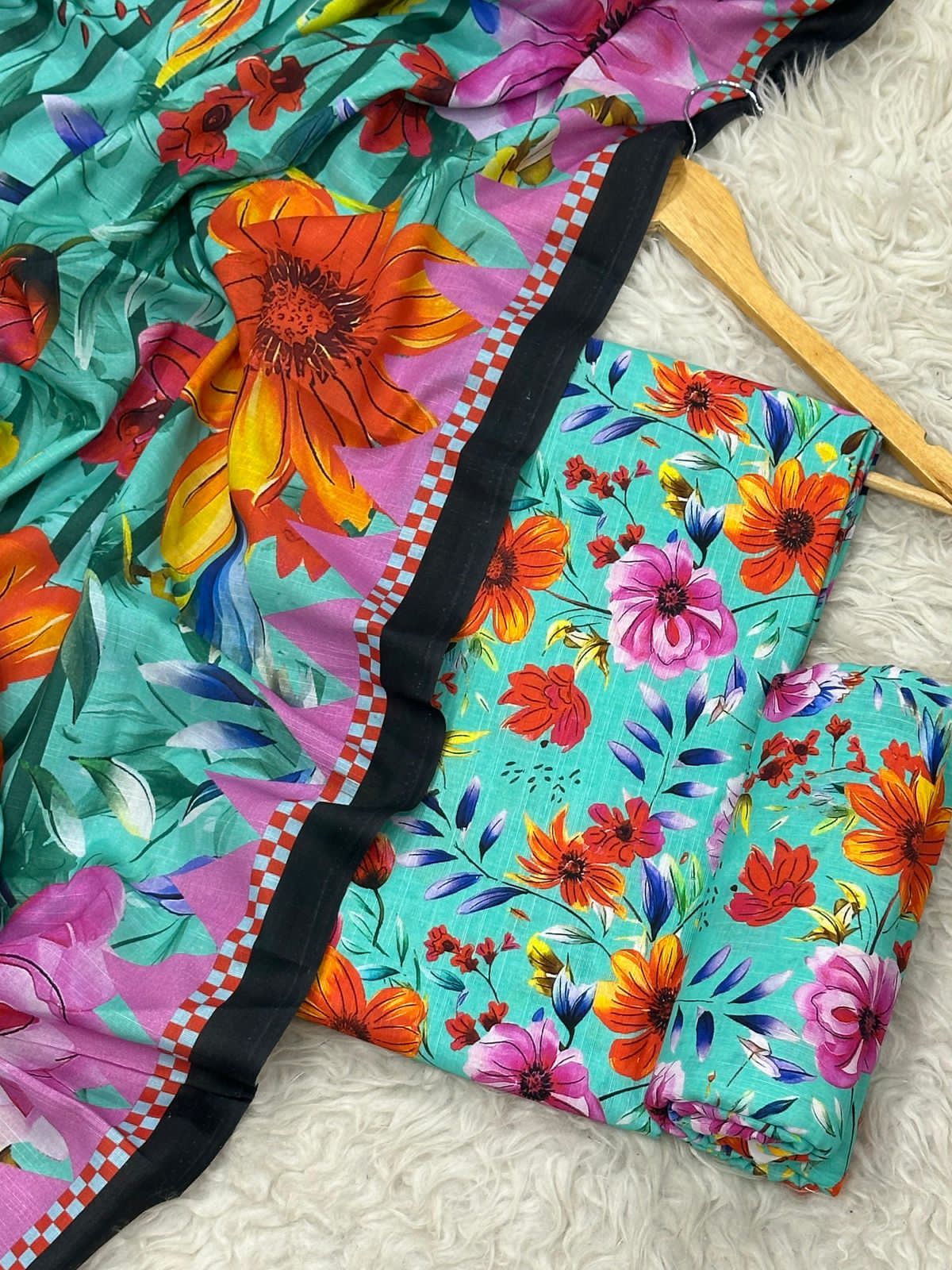 Unstitched Khaddar 3 Piece Digital Printed Dress ( Most trending Orignal Branded )