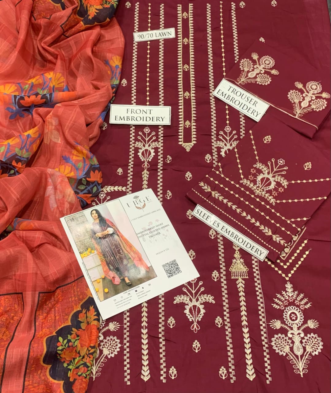 Urge 3p Lawn Suit 2026