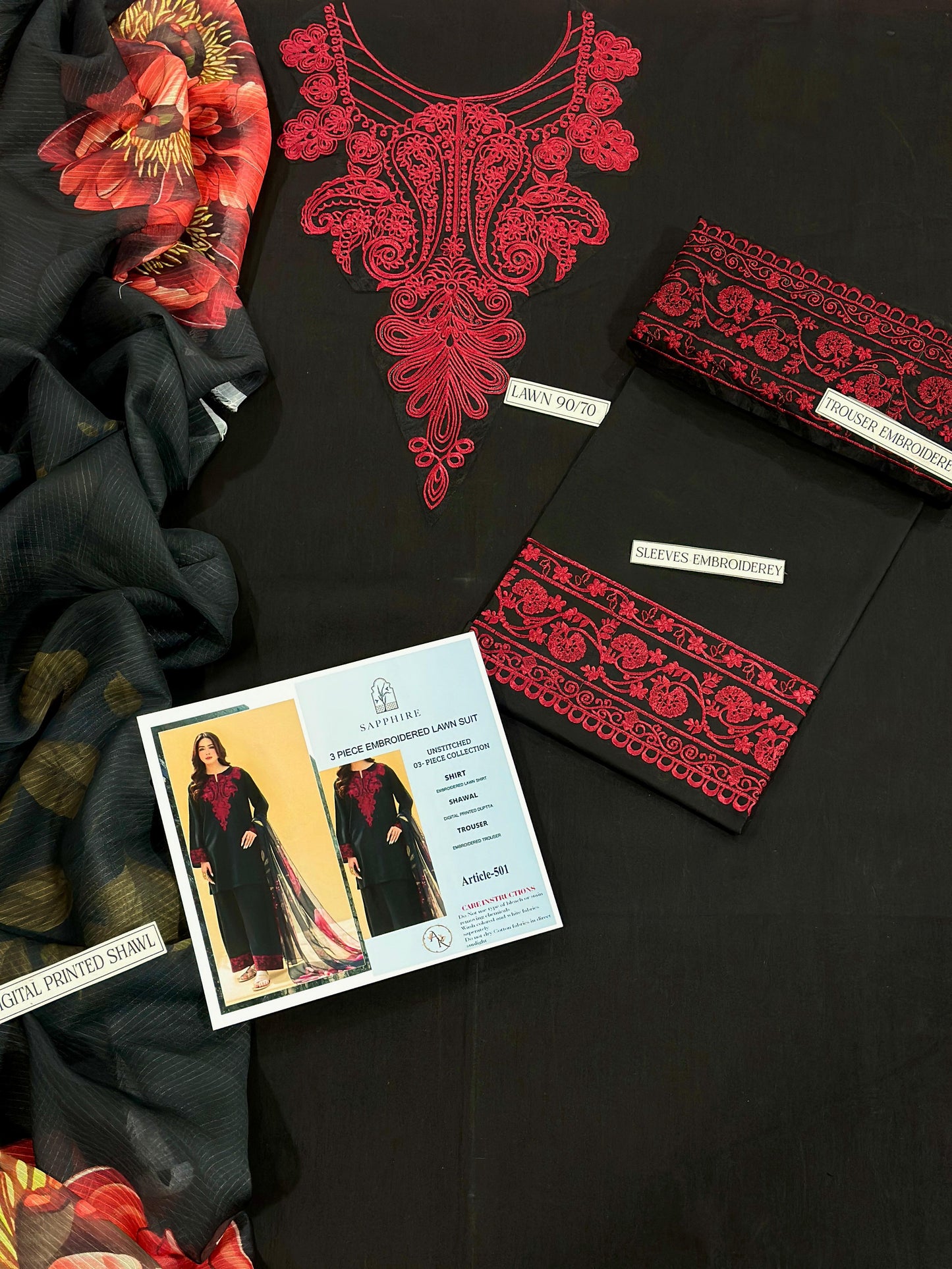 Sapphire 3p Lawn Suit 2026