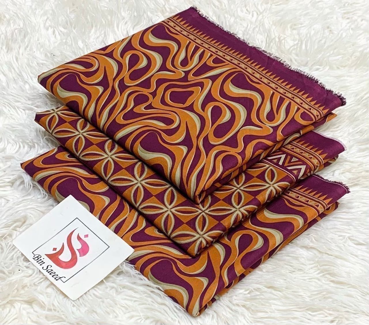 Bin saeed original lawn suits 3pc - My Store