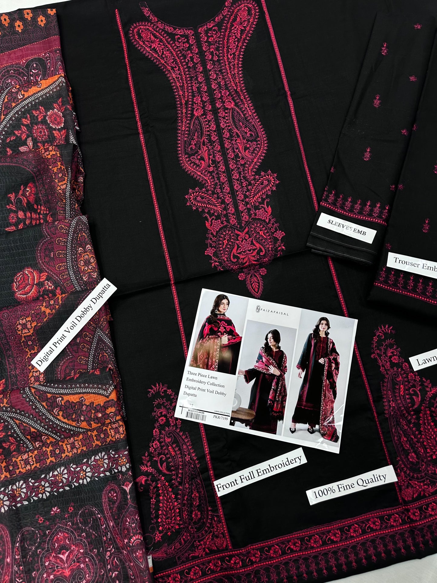 Faiza Faisal 3p Lawn Suit 2026