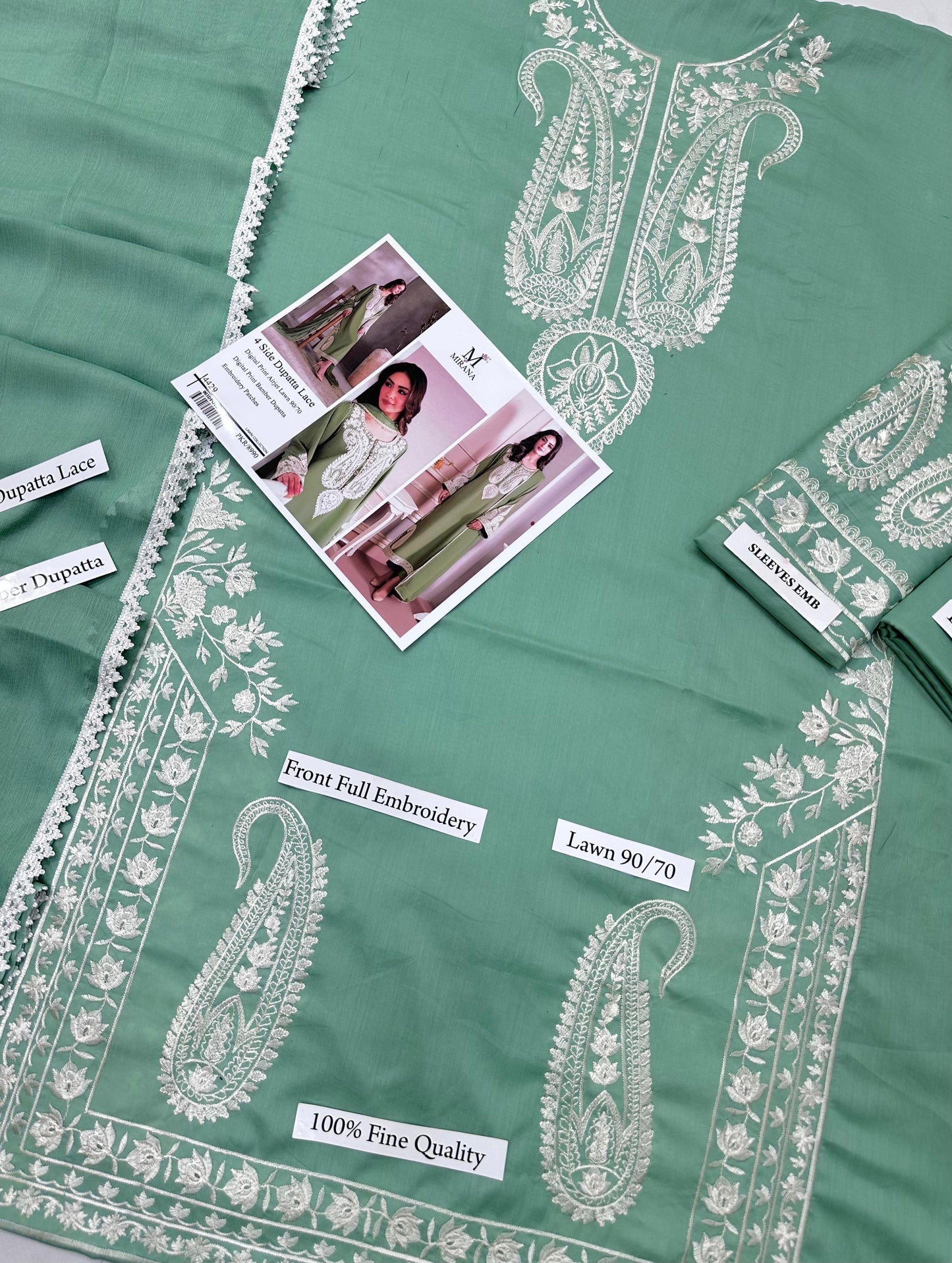 Mirana 3pc Embroidered lawn 2026