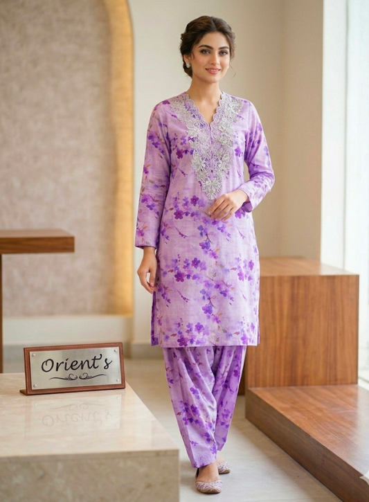 Orient Allover Printed Lawn 2-Piece Suit (Orignal)