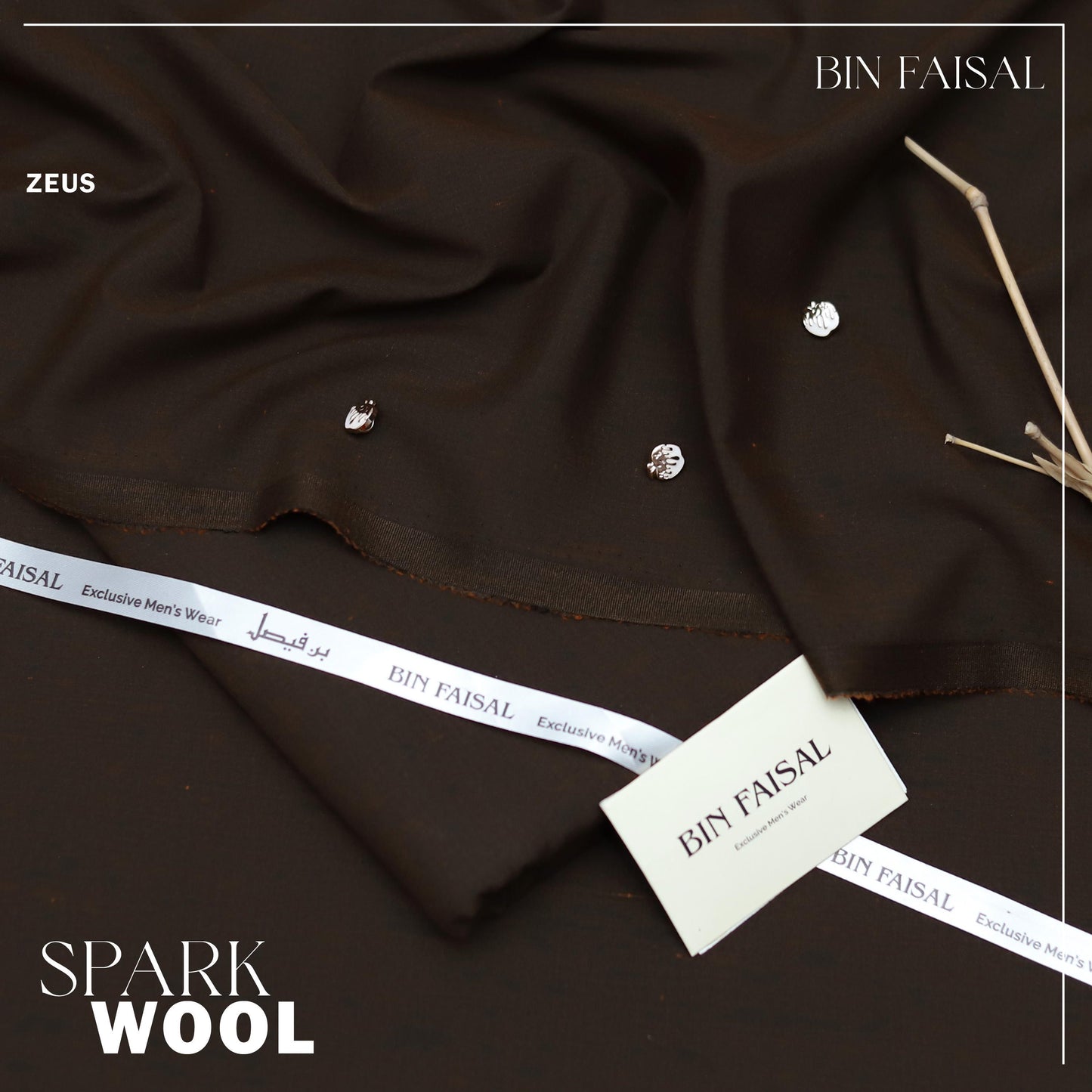 BIN FAISAL 100% Pure Super Luxury Spark Wool for men