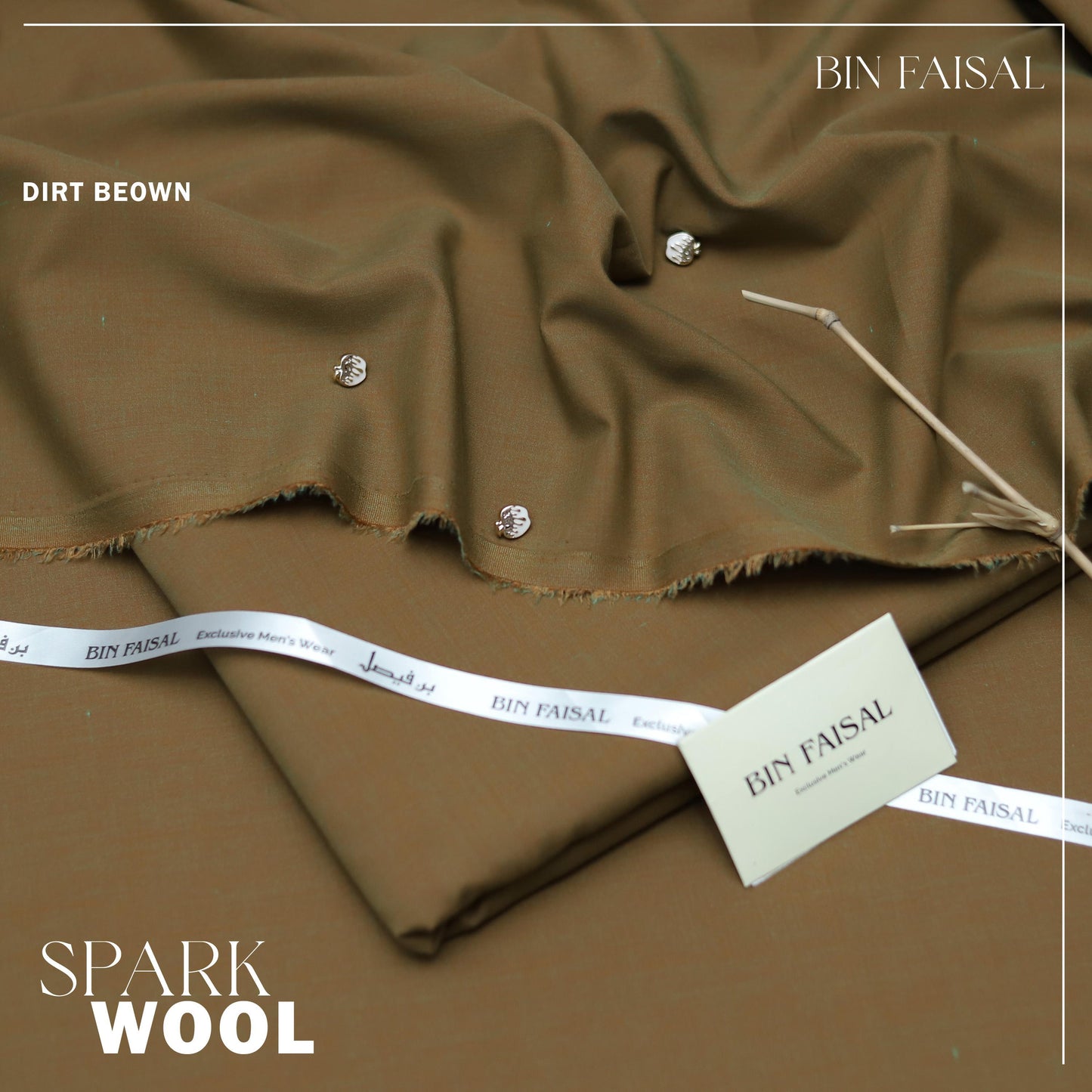 BIN FAISAL 100% Pure Super Luxury Spark Wool for men