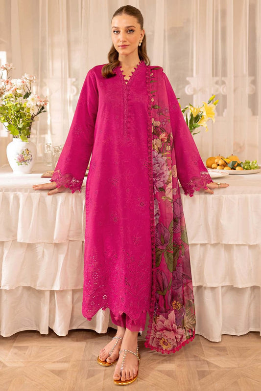 Farasha fancy lawn 3pc Embroidery