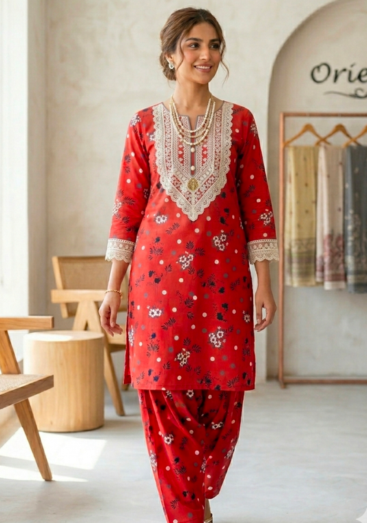 Orient Allover Printed Lawn 2-Piece Suit (Orignal)