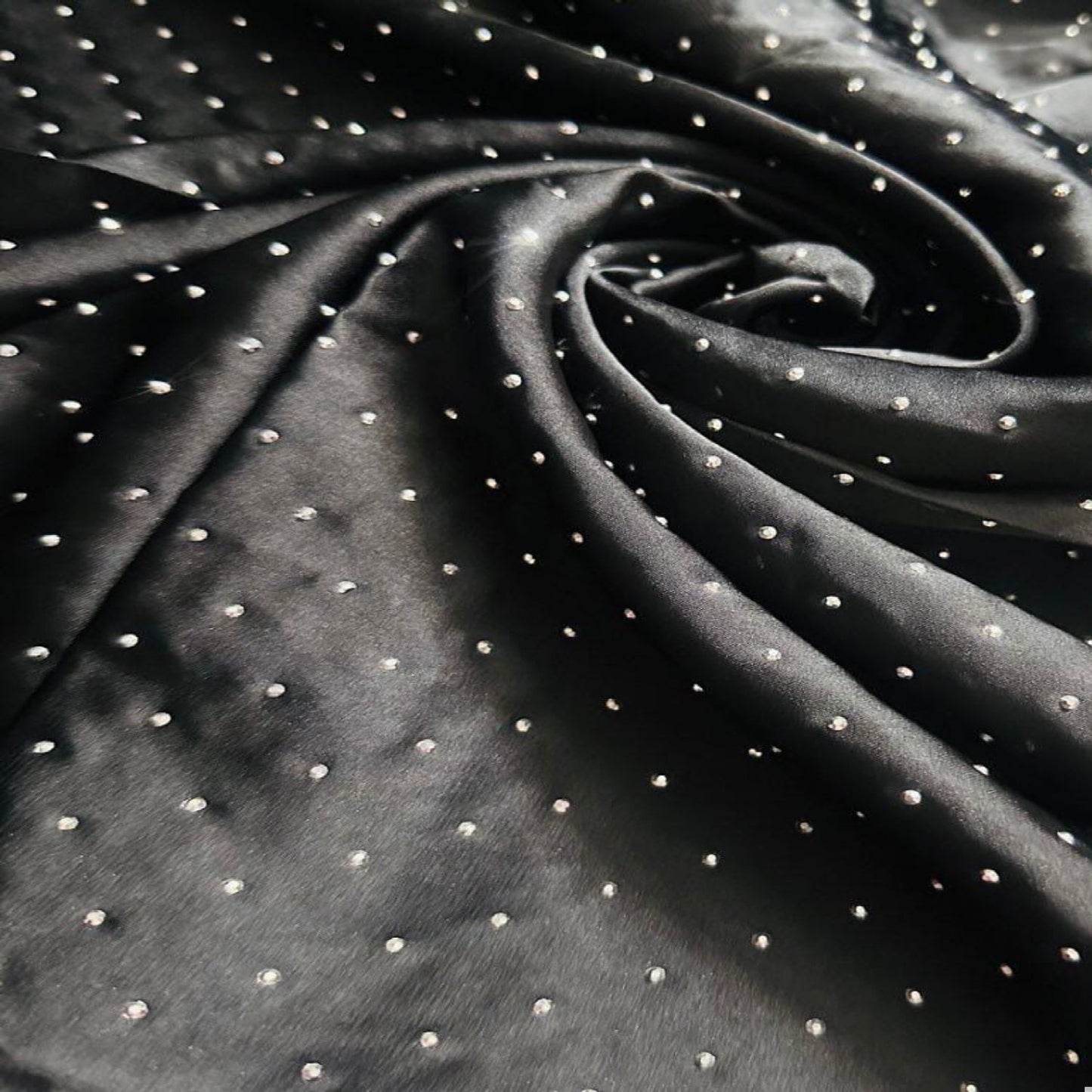 Sheesha Silk Starry Yet Black saree with net embroidered petti