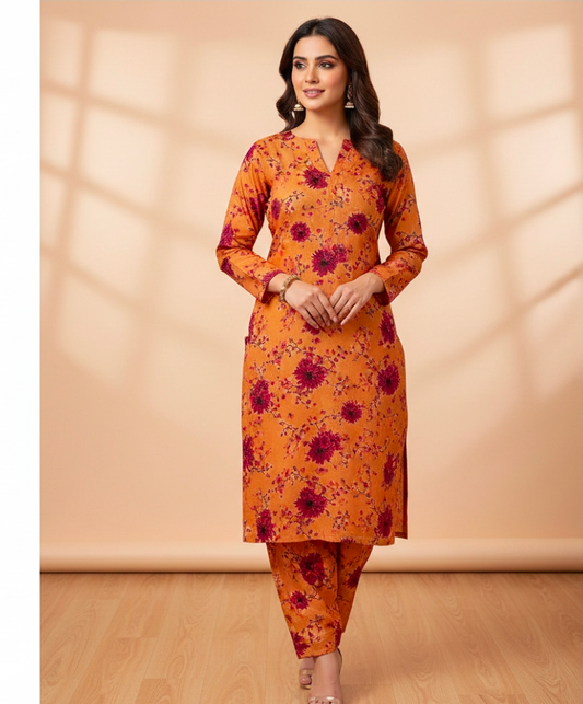 Luxury Branded Khaddar 2-Piece | Premium Winter Fabric