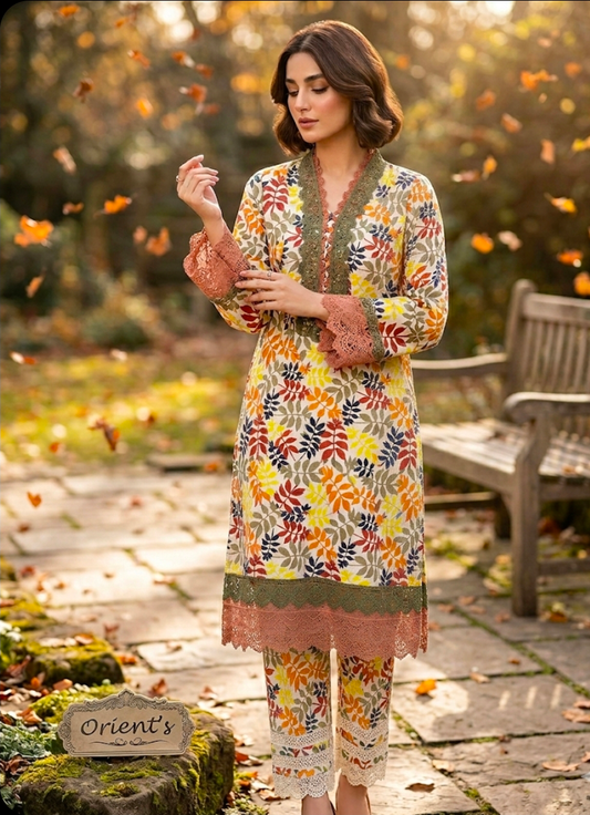 Orient Allover Printed Lawn 2-Piece Suit (Orignal)