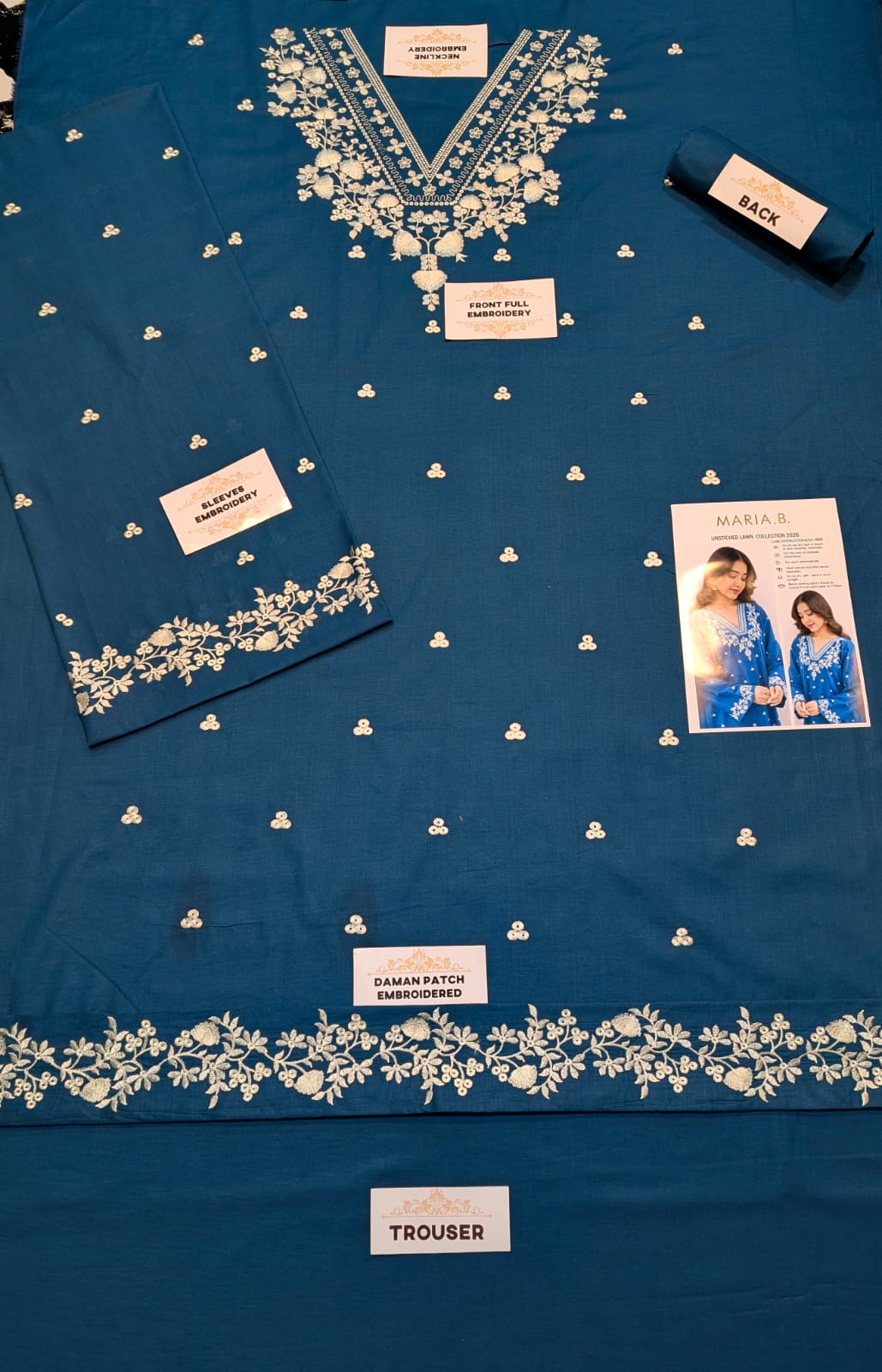 Premium Embroidered Lawn 2PC Collection | Maria b