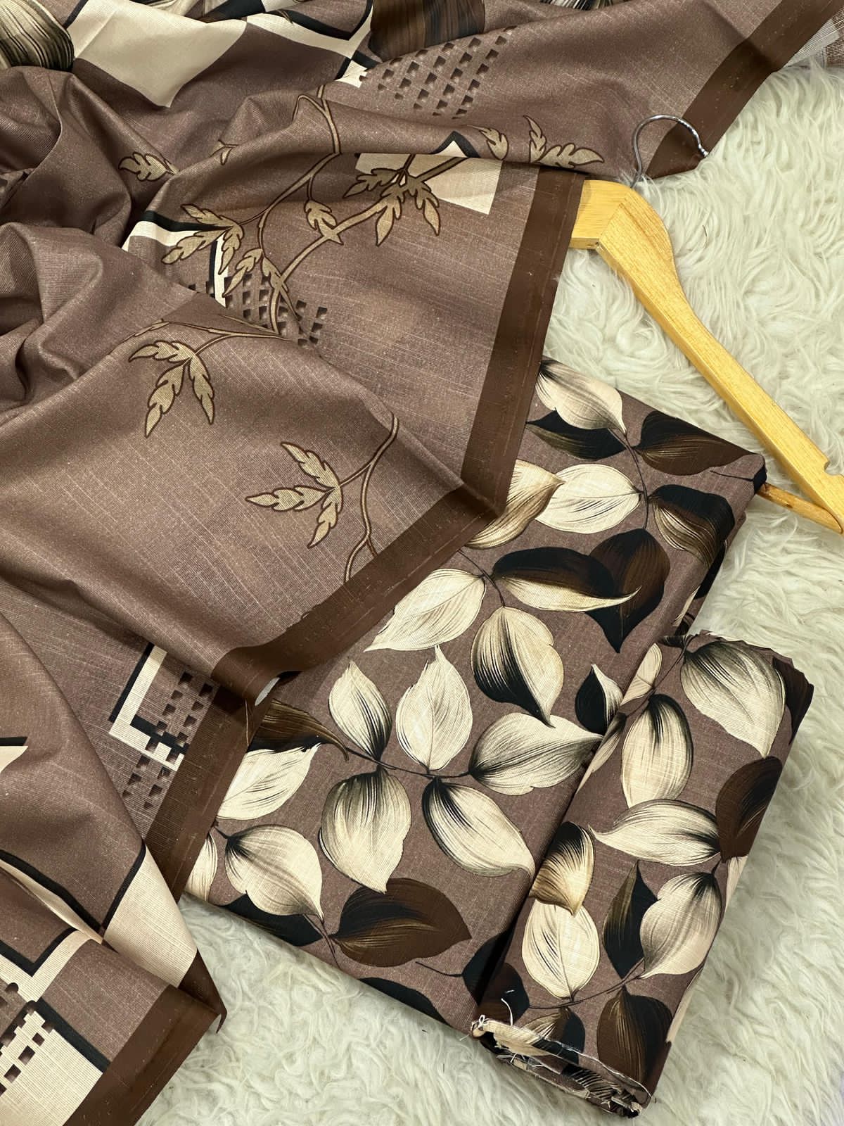 Unstitched Khaddar 3 Piece Digital Printed Dress ( Most trending Orignal Branded )