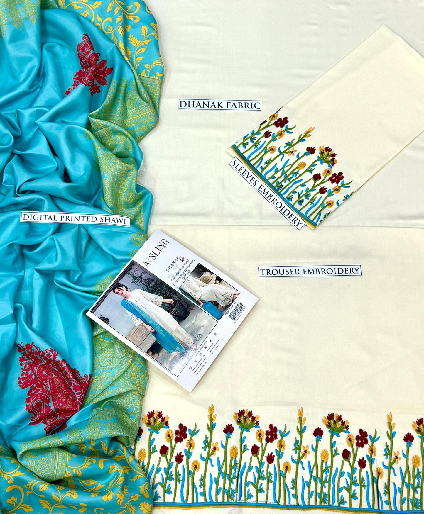 Asling Dhanak 3p with wool shawl