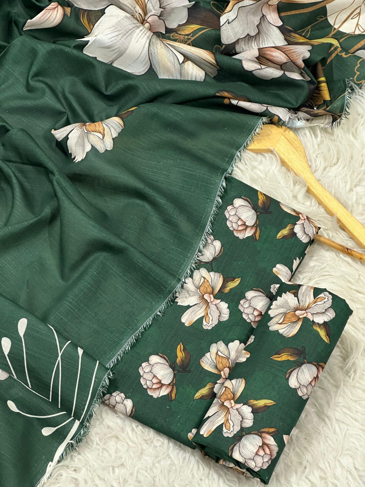 Unstitched Khaddar 3 Piece Digital Printed Dress ( Most trending Orignal Branded )