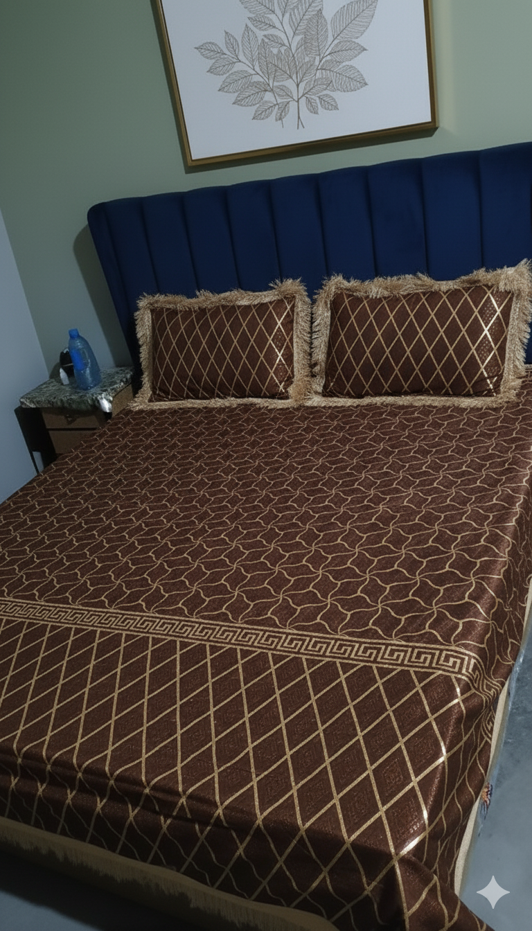 Imported texture micro velvet Bedsheets wedding collection