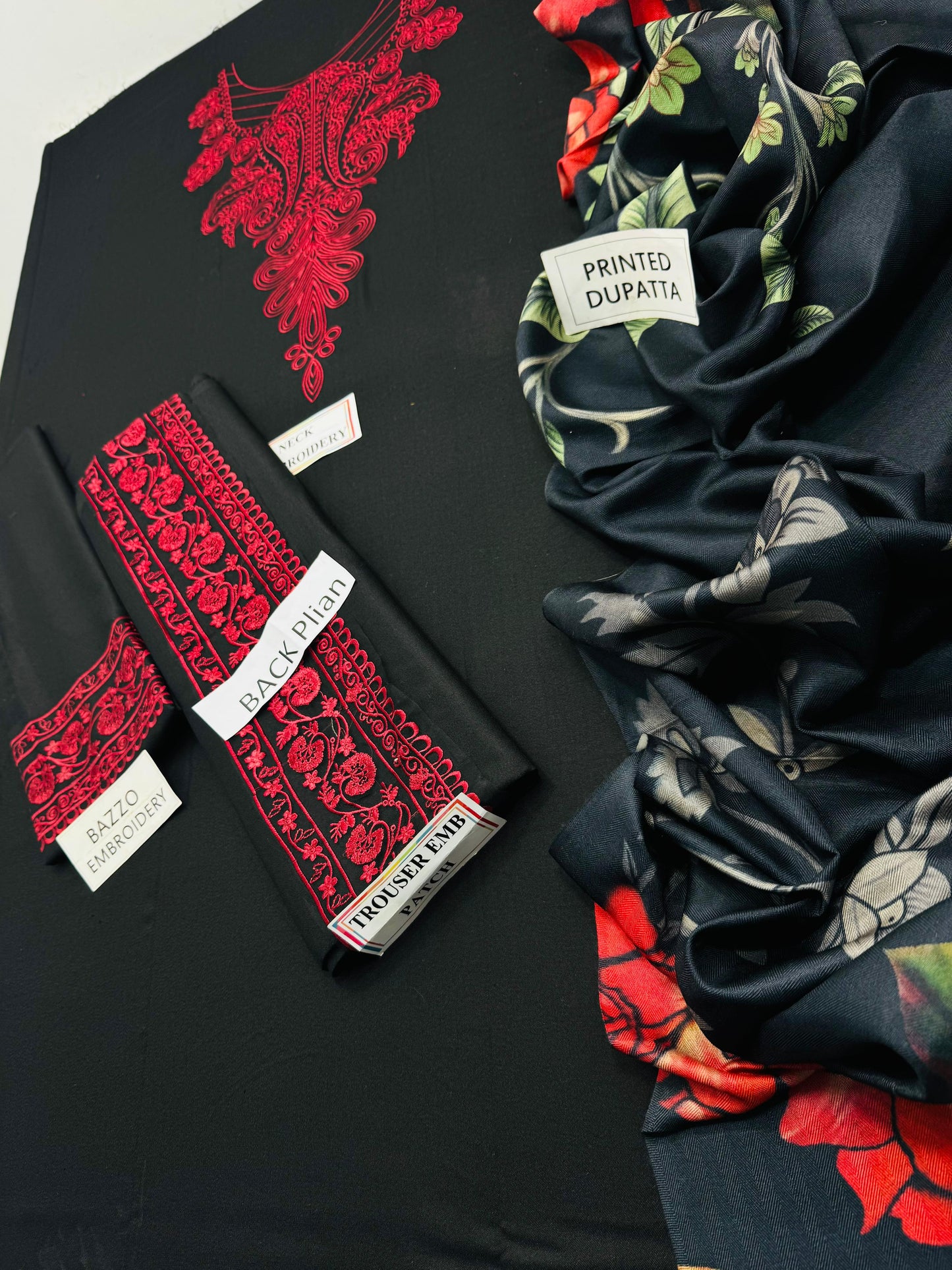 Jazmin Brand Dhanak 3p with wool shawl