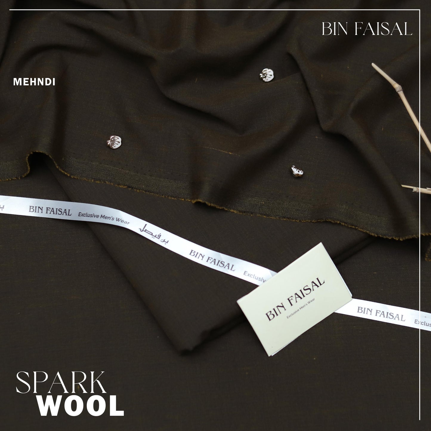 BIN FAISAL 100% Pure Super Luxury Spark Wool for men